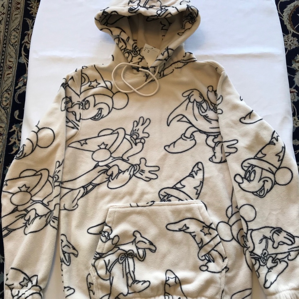 Disney Mickey Mouse Fleece Hoodies XS, M New
